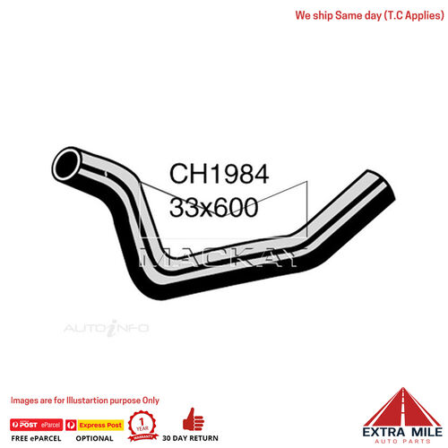 Mackay CH1984 Radiator Lower Hose For Mitsubishi Triton MJ 3.0L V6 Ptl Man&Auto