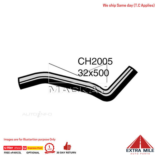 Mackay CH2005 Radiator Upper Hose For Toyota Townace YR39R 2.0L I4 Ptl Man&Auto