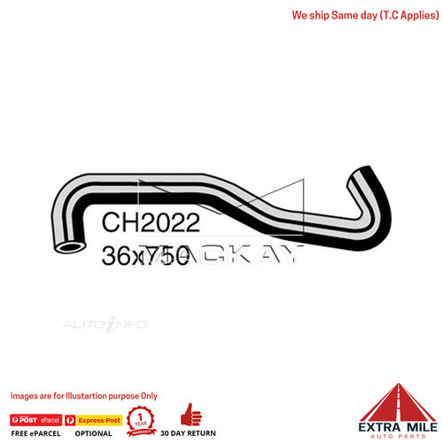 Mackay CH2022 Radiator Lower Hose For Toyota Tarago TCR10R 2.4L I4 Ptl Man&Auto