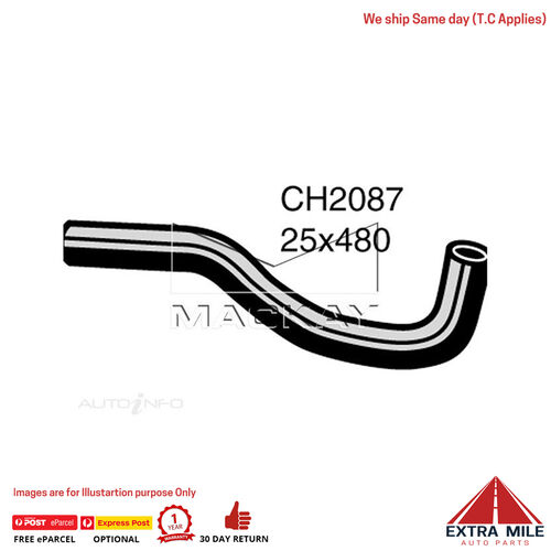 Mackay CH2087 Radiator Upper Hose For Honda CRX EF 1.6L I4 Petrol Manual/Auto