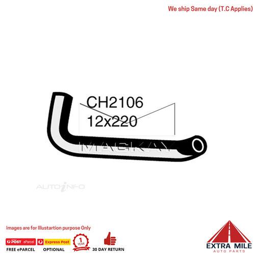 CH2106 Pcv Hose for Mazda 626 GC 2.0L I4 Petrol Manual / Auto Mackay