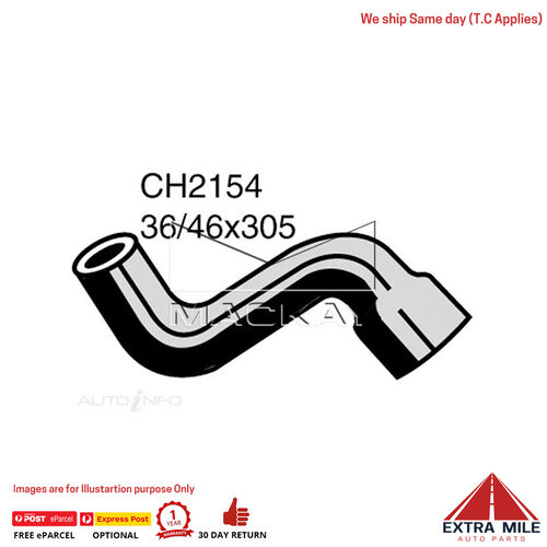 Mackay CH2154 Radiator Lower Hose For Ford Falcon EF 4.9L V8 Ptl Manual & Auto