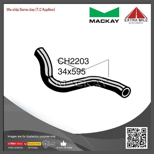 Mackay Lower Radiator Lower Hose For Nissan Pulsar N15 2.0L Manual/Auto-CH2203