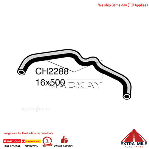 Mackay Heater Hose For Nissan Patrol GU 2.8L Turbo Diesel Manual & Auto CH2288