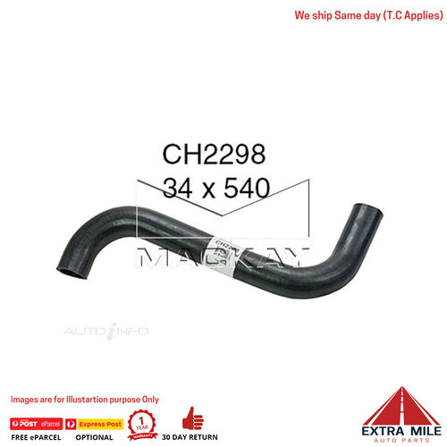 Mackay CH2298 Radiator Upper Hose For Mitsubishi Magna TJ 3.5L V6 Ptl Man&Auto