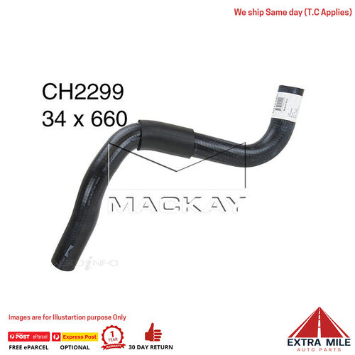 Mackay CH2299 Radiator Lower Hose For Mitsubishi Magna TF 3.0L V6 Ptl Man&Auto