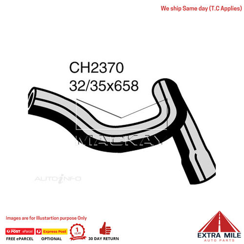 Mackay CH2370 Radiator Lower Hose For BMW 525i E34 2.5L I6 Petrol Manual/Auto