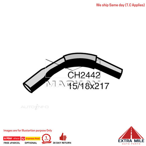 Mackay Heater Hose For Holden Rodeo TF 3.2L V6 Petrol Manual / Auto  CH2442