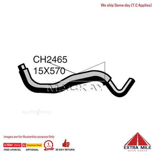 CH2465 Heater Hose for Toyota Starlet EP91R 1.3L I4 Petrol Manual & Auto Mackay