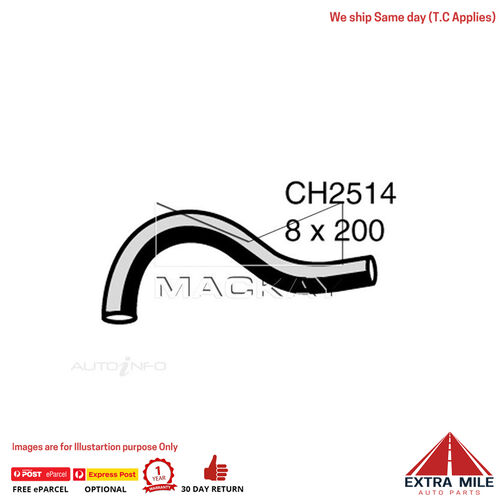 Mackay Engine By Pass Hose For Mitsubishi Magna TP 2.6L Petrol Manual / Auto