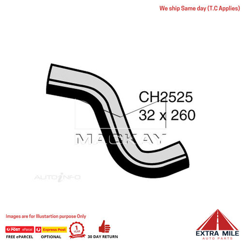 Mackay Radiator Upper Hose For Daewoo Lanos . 1.5L Petrol Manual/Auto CH2525