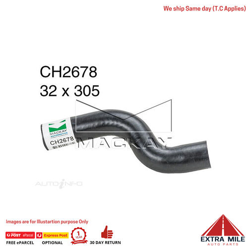 Mackay CH2678 Radiator Lower Hose For Toyota Hilux RZN149R 2.7L I4 Ptl Man&Auto