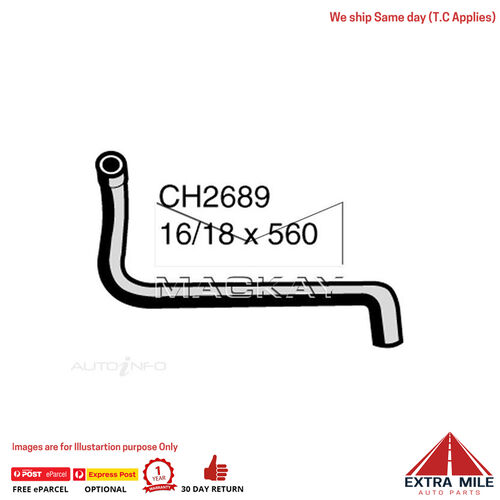 CH2689 Heater Hose for Toyota Hilux RZN149R 2.7L I4 Petrol Manual & Auto Mackay