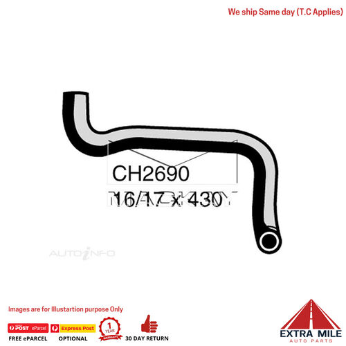 Heater Hose For Toyota Hilux LN167R 3.0L Diesel Manual & Auto Mackay