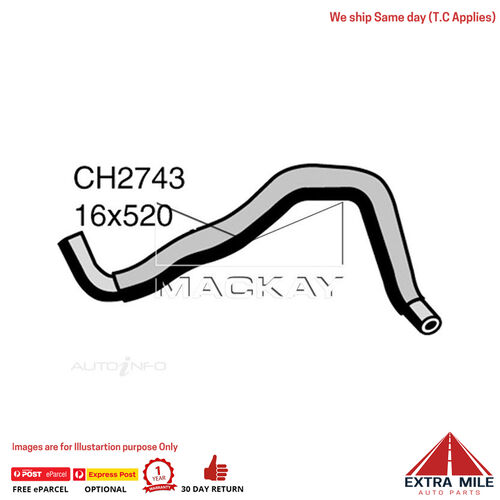 Mackay Heater Hose For Nissan Patrol GU 4.5L Petrol Manual & Auto  CH2743