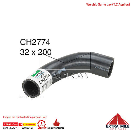 Mackay CH2774 Radiator Lower Hose For Toyota Hilux RZN149R 2.7L I4 Ptl Man&Auto