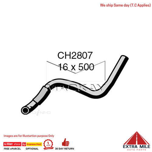 Mackay Heater Hose For Toyota Echo NCP10R 1.3L Petrol Manual & Auto  CH2807