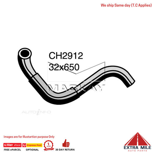 Mackay CH2912 Radiator Lower Hose For Nissan Urvan E24 2.4L I4 Ptl Manual & Auto