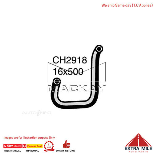 Mackay Heater Hose For Toyota Hiace RCH12R 2.4L Petrol Manual & Auto  CH2918