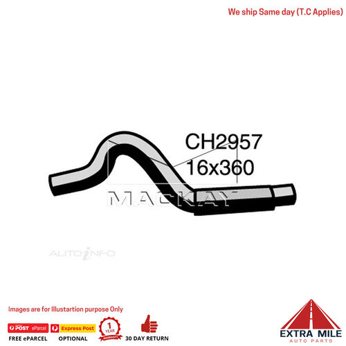 CH2957 Heater Hose For Ford Laser KN KQ 1.6L I4 Petrol Manual & Auto Mackay