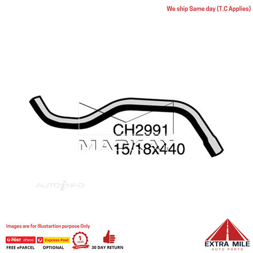 Mackay Heater Hose For Hyundai ELantra XD 2.0L Petrol Manual / Auto  CH2991