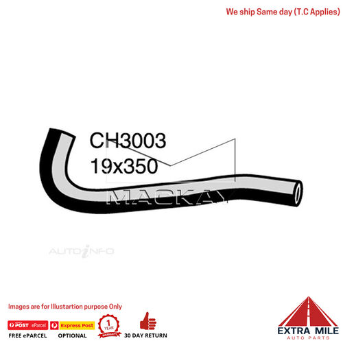 Mackay Engine By Pass Hose For Daewoo Nubira J100 J150 2.0L Petrol Manual / Auto