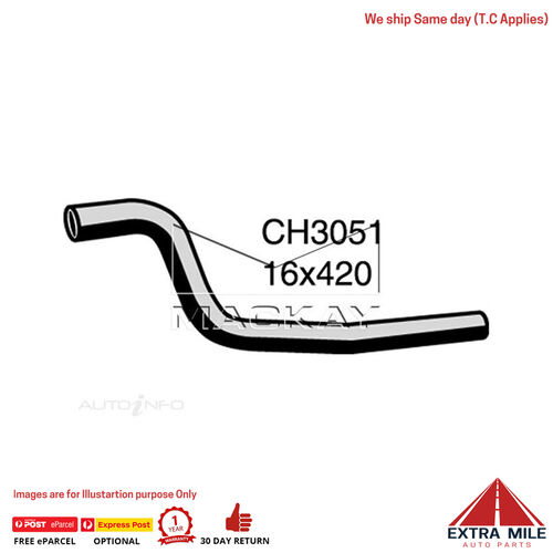 CH3051 Heater Hose for Hyundai Accent LC 1.5L I4 Petrol Manual / Auto Mackay