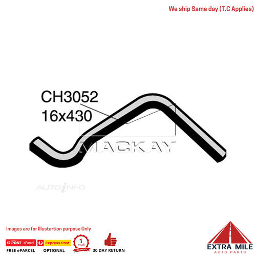 CH3052 Heater Hose for Hyundai Accent LC 1.5L I4 Petrol Manual / Auto Mackay