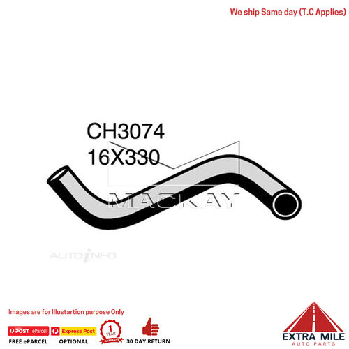 Mackay Heater Hose For Toyota Corolla AE82R 1.6L Petrol Manual & Auto  CH3074