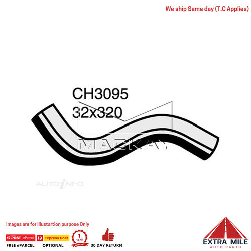 Mackay CH3095 Radiator Upper Hose For Mitsubishi Triton MK 2.4L I4 Ptl Man&Auto