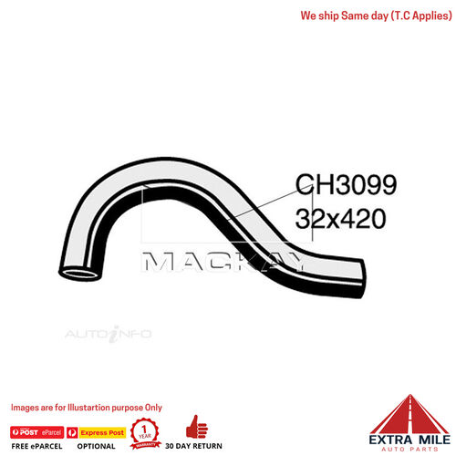 Mackay CH3099 Radiator Lower Hose For Mitsubishi Triton MK 2.8L I4 Dsl Man&Auto