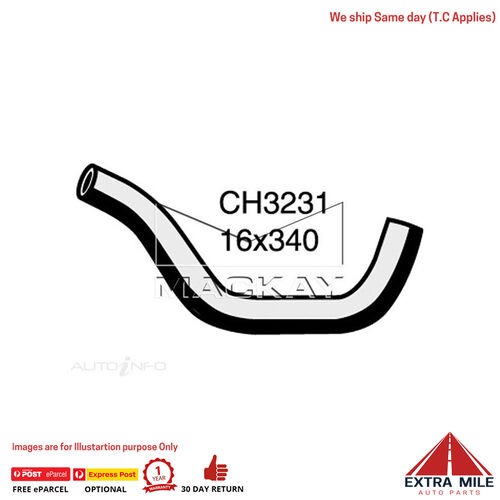 CH3231 Heater Hose for Toyota LandCruiser FJ62R 4.0L I6 Petrol Manual & Auto