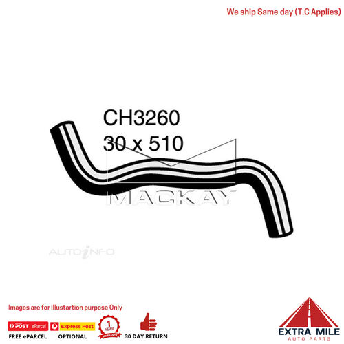 Mackay CH3260 Radiator Lower Hose For Toyota Corolla AE95R 1.6L I4 Petrol Auto