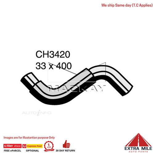 Mackay CH3420 Radiator Upper Hose For Nissan Maxima A33 3.0L V6 Ptl Man&Auto