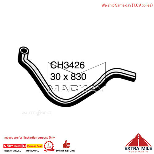 Mackay CH3426 Radiator Lower Hose For Honda Crx Eg 1.6L I4 Petrol Manual & Auto