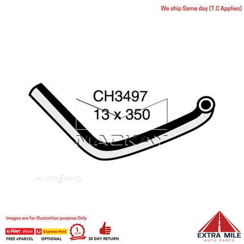 CH3497 Engine By Pass Hose for Toyota Hilux RN85R 2.4L I4 Petrol Manual & Auto