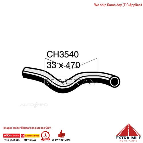 Mackay CH3540 Radiator Lower Hose For Nissan X-Trail T30 2.5L I4 Ptl Man&Auto