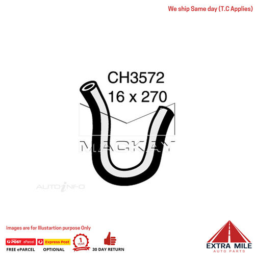 CH3572 Heater Hose for Holden Rodeo TF 2.2L I4 Petrol Manual / Auto Mackay