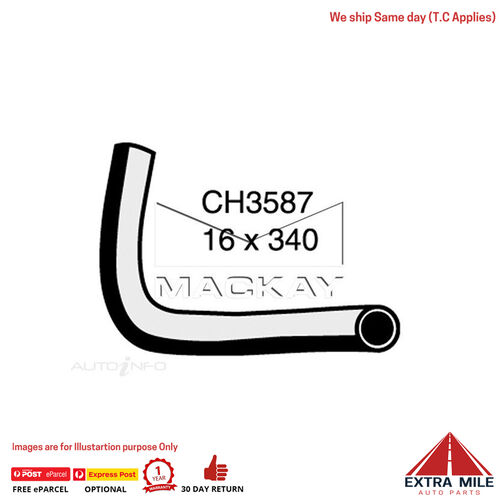 Mackay Heater Hose For Mitsubishi Pajero NG 3.0L V6 Petrol Manual / Auto 