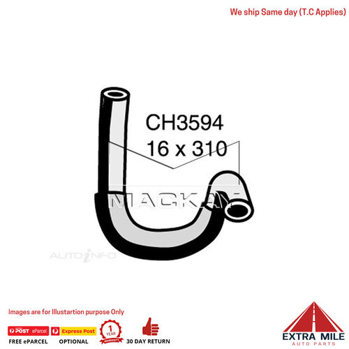 Mackay Heater Hose For Holden Rodeo TF 2.8L Turbo Diesel Manual / Auto  CH3594