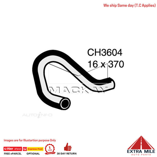 CH3604 Heater Hose for Holden Rodeo TF 2.6L I4 Petrol Manual / Auto Mackay