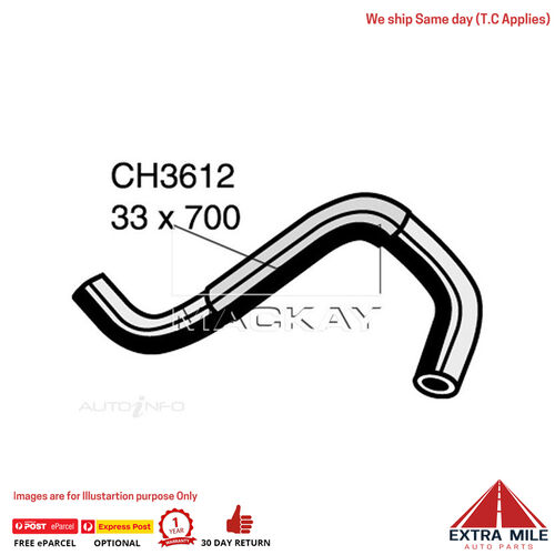 Mackay CH3612 Radiator Lower Hose For Nissan Navara D22 2.4L I4 Ptl Man&Auto