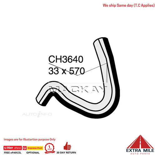 Mackay CH3640 Radiator Upper Hose For Nissan Patrol GU 4.8L I6 Ptl Manual & Auto