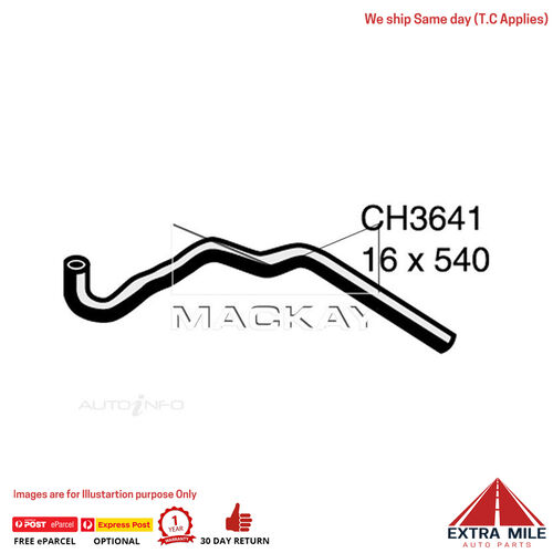 Mackay Heater Hose For Nissan Patrol GU 4.8L Petrol Manual & Auto  CH3641