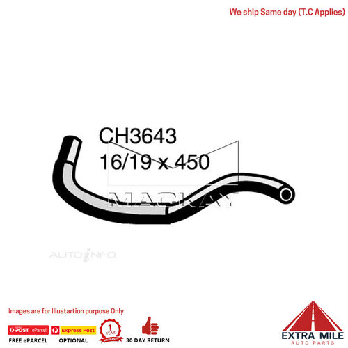 Mackay Heater Hose For Nissan Patrol GU 4.8L Petrol Manual & Auto  CH3643