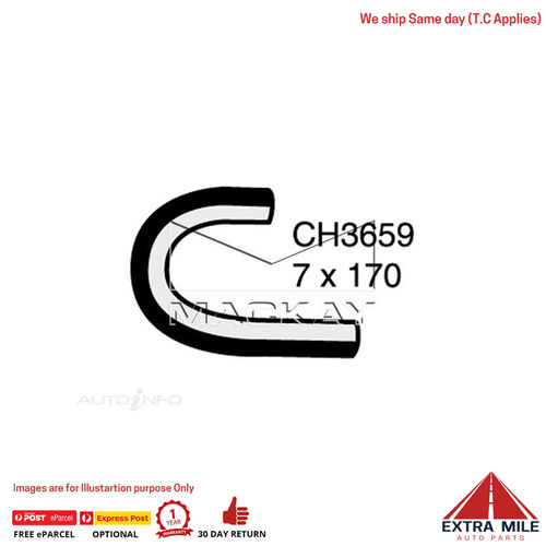 CH3659 Engine By Pass Hose for Mazda 323 BG - 1.3L I4 Petrol - Manual & Auto