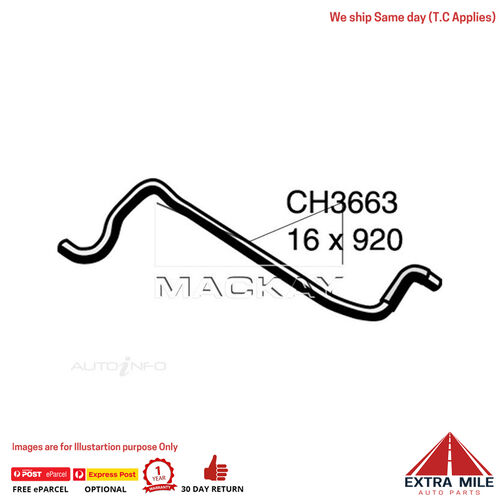 CH3663 Heater Hose for Nissan Navara D21 2.7L I4 Diesel Manual & Auto Mackay