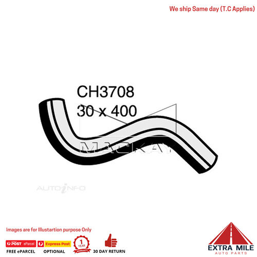 Mackay CH3708 Radiator Upper Hose For Honda Prelude BB 2.2L I4 Ptl Manual/Auto