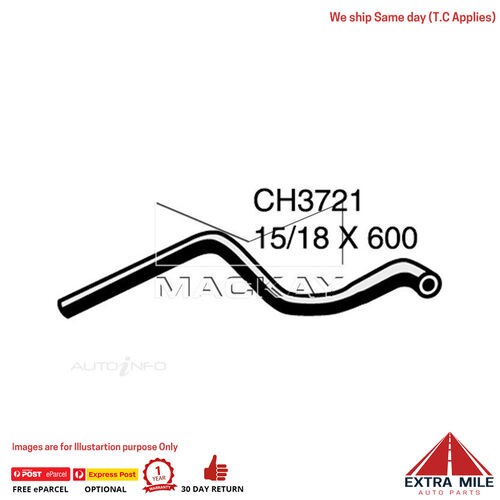 CH3721 Heater Hose for Holden Commodore VZ 5.7L V8 Petrol Manual / Auto Mackay