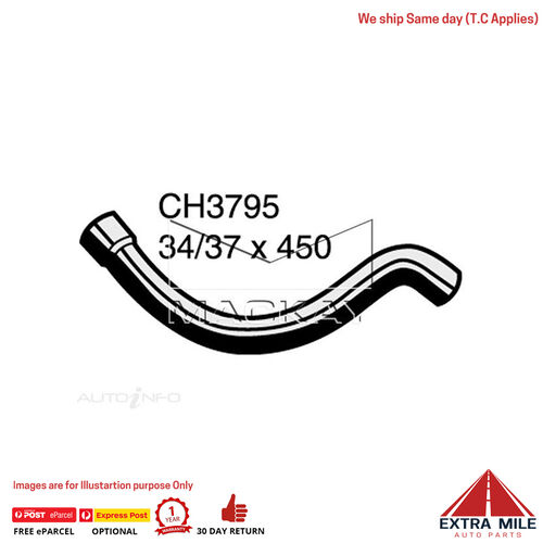 Mackay CH3795 Radiator Upper Hose For BMW 318i E36 1.8L I4 Petrol Manual/Auto